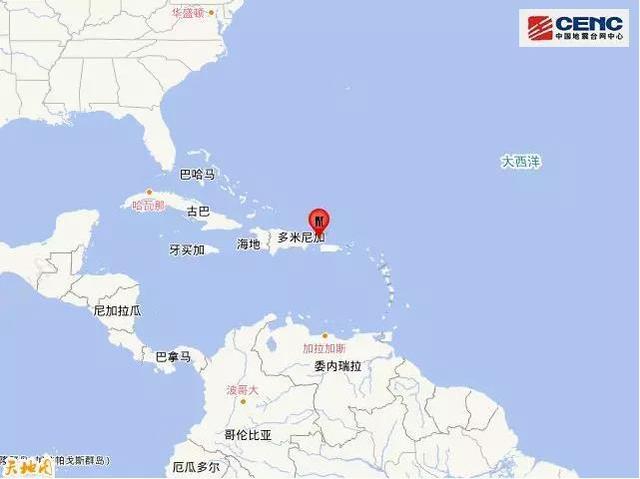 莫纳海峡发生6.0级地震