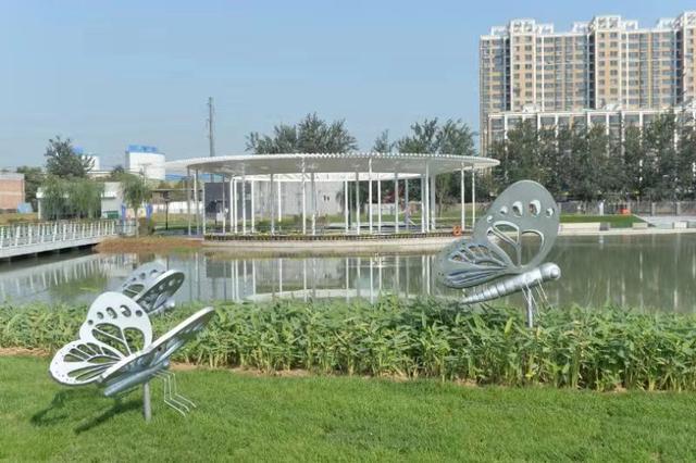 三只蝴蝶串起现代山水园林!石家庄西兆通公园"十一"靓丽开园