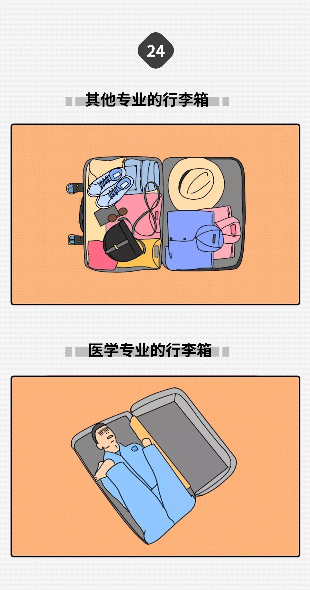「中国新闻社」大学专业只分两种：学医的和其他