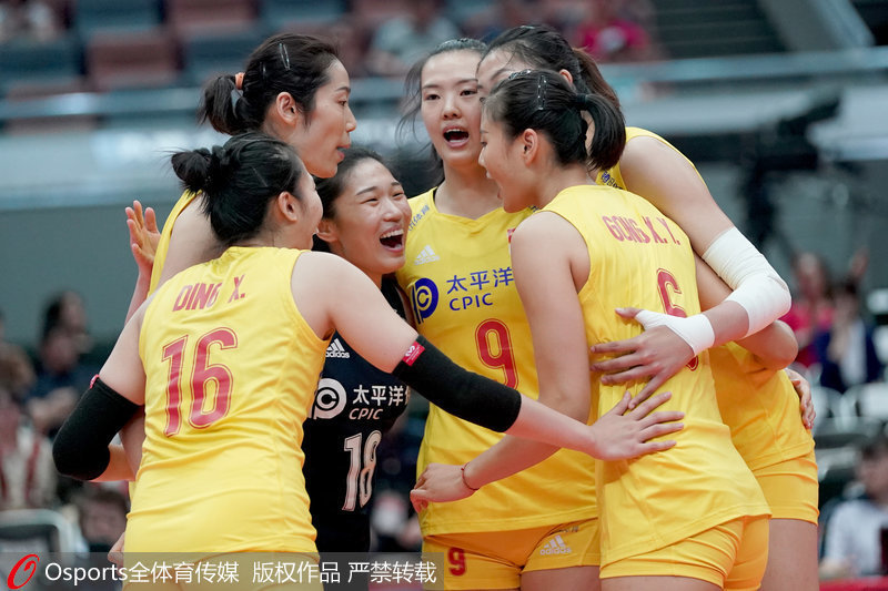 [人民网-体育频道]高清：女排世界中国3-0横扫塞尔维亚 十战全胜提前成功卫冕！