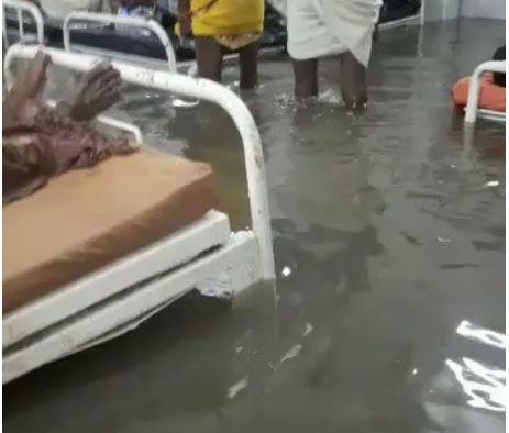 「海外网」印度暴雨致80余人死亡 医院被淹病房进水变小河