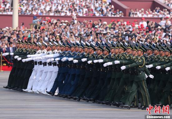 【中国新闻网】民兵方队