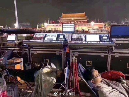 #光明网#转发！也为他们点赞！奋战在国庆阅兵幕后的电视人