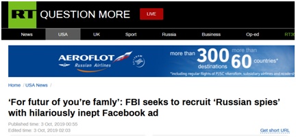 【环球网】FBI犯错。