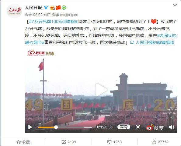 观察者网：7万气球污染环境？你担忧的阿中哥都想到了