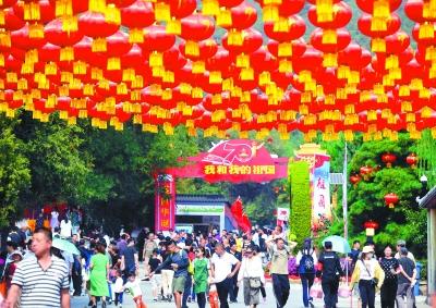 #北京日报客户端#60万人次！国庆节进入游园高峰期，市属各公园采取人性化增容措施