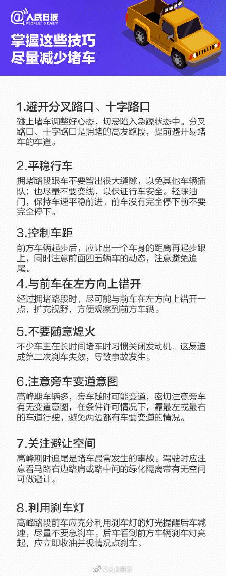 「光明网」转发提醒！遇上高速堵车，记得这么做