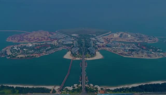 恒大海花岛航拍实景惊艳亮相打造全球文旅中国名片