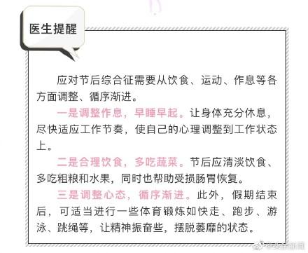 #光明网#如何摆脱节后综合症，你有自己的调整方法吗？