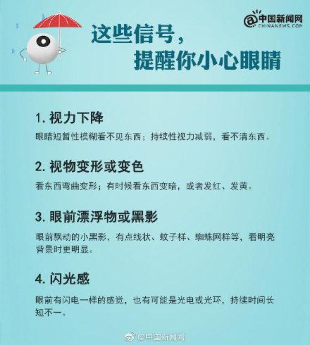 【光明网】眼睛出现这些现象时，一定要小心了