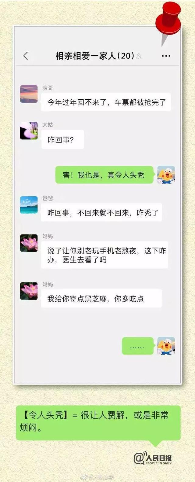 环球网@“xswl、令人头秃…”咱爸妈还跟得上聊天潮流吗？