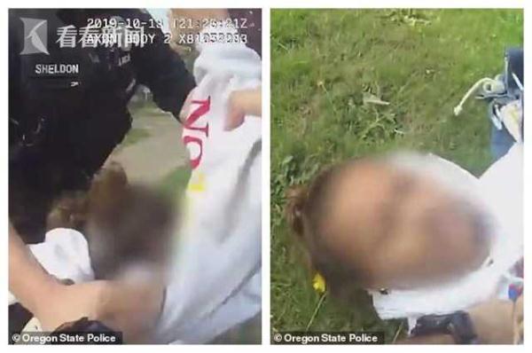 「光明网」黑人女大学生骑车逆行 遭两名警察暴力按地逮捕