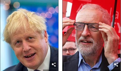 海外网@英国首相喊话工党领袖“男人一点”科尔宾回击：真是荒谬
