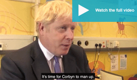 海外网@英国首相喊话工党领袖“男人一点”科尔宾回击：真是荒谬
