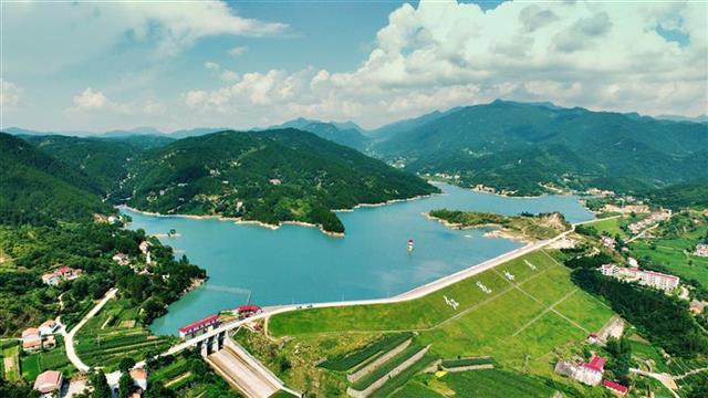 高峡平湖(英山红花水库航拍)