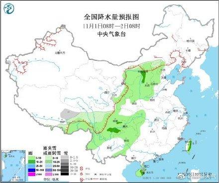 【光明网】今天的降水预报图好干净