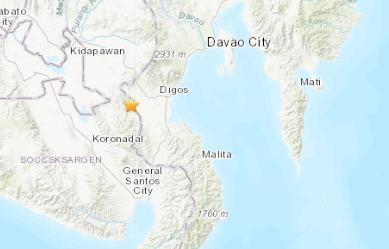 环球网：菲律宾南部再发生4.8级地震 震源深度10千米