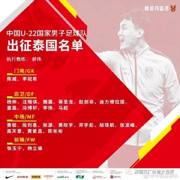 [光明网]国奥出征泰国名单：国安恒大两将领衔锋线 鲁能学霸入围