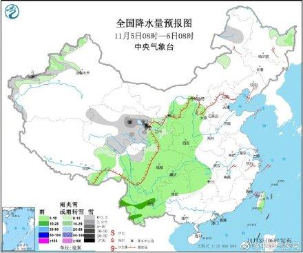 【光明网】西南地区多阴雨 东北气温起伏多变