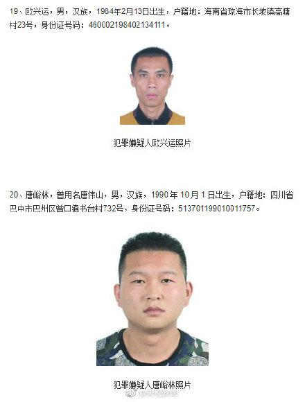 光明网■转发扩散！公安部通缉20名重大黑恶在逃人员