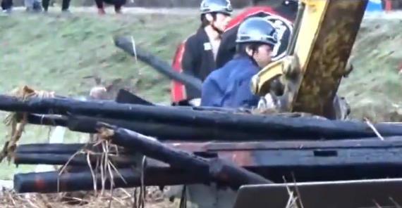 国际在线@日本白川乡世界文化遗产园区发生火灾