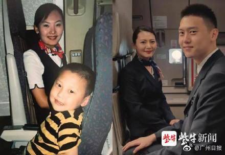 「光明网」长大后我就成了你 小伙15年前与空姐合影如今成师徒