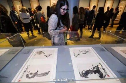 「光明网」齐白石画展在雅典举行
