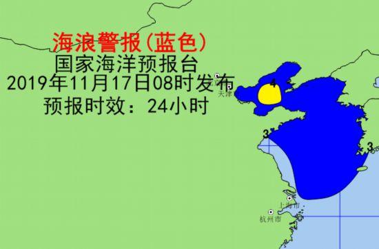人民网■渤黄海海况恶劣 国家海洋预报台发布海浪蓝色警报