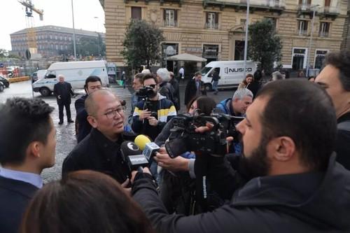 光明网■刘若望大型主题雕塑展亮相意大利