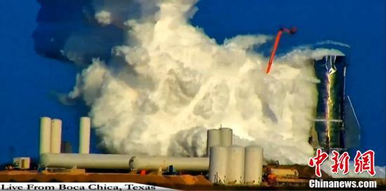 「中青在线」SpaceX“星际飞船”原型压力测试发生爆炸