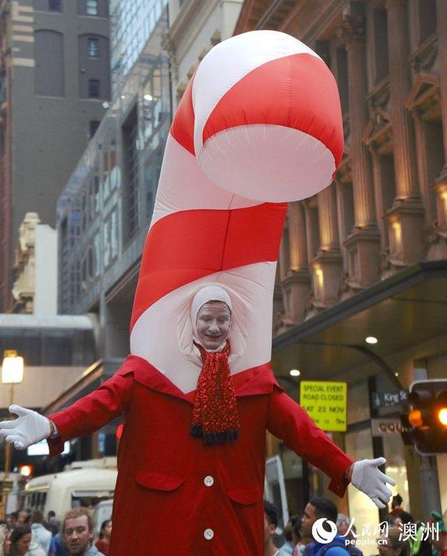 「人民网」火热街头派对拉开悉尼圣诞庆典帷幕