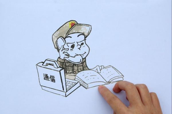 光明网■创意漫画｜万紫千红，我独爱这身军装