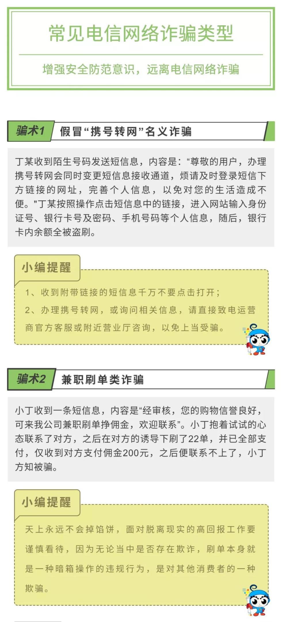 「中国青年网」远离电信网络诈骗，小心这6类骗术！