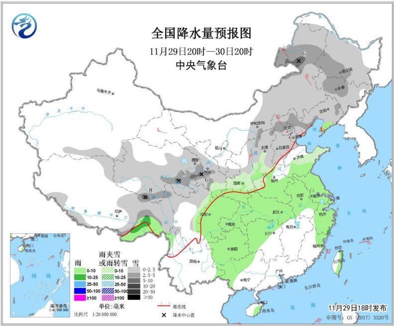 「人民网」北方有降雪和大风降温 华北局地有轻度霾