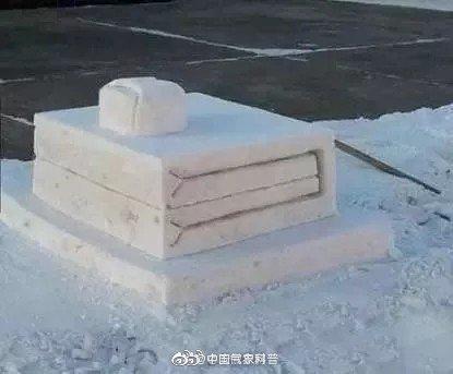 「北青网」你堆的雪人VS兵哥哥堆的雪人 网友：万物皆可豆腐块