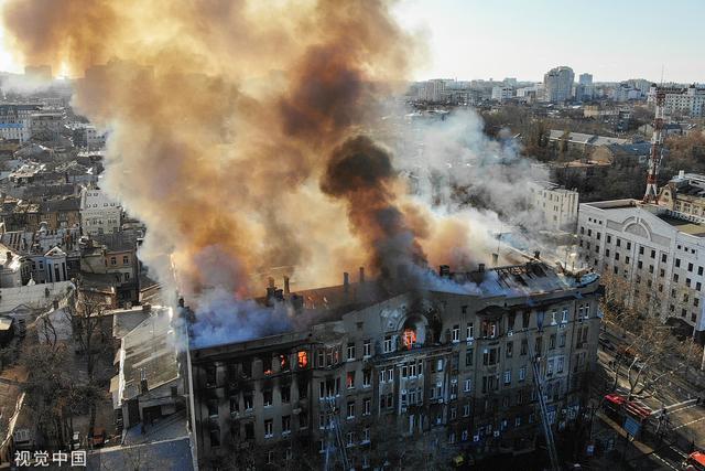「环球网」乌克兰敖德萨一大学发生火灾 一人遇难