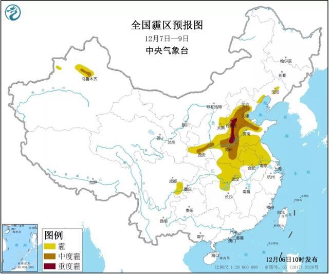 「新京报」冷空气频繁期结束，雾和霾即将上岗