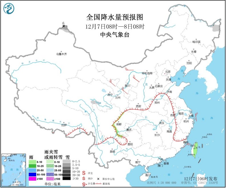 「中国气象局」华北黄淮等地有雾和霾我国南部和东南部海域有大风