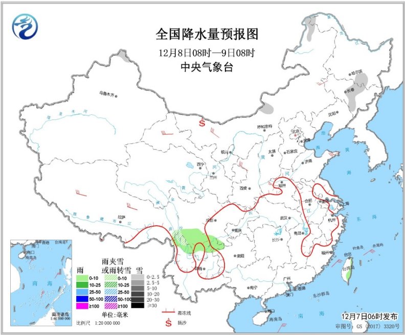 「中国气象局」华北黄淮等地有雾和霾我国南部和东南部海域有大风