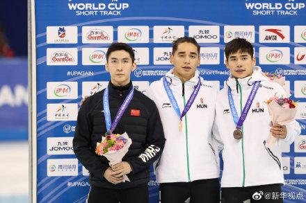 「光明网」短道速滑世界杯上海站：武大靖获男子500米亚军