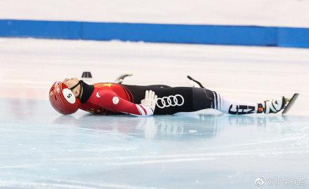 「光明网」短道速滑世界杯上海站：武大靖获男子500米亚军