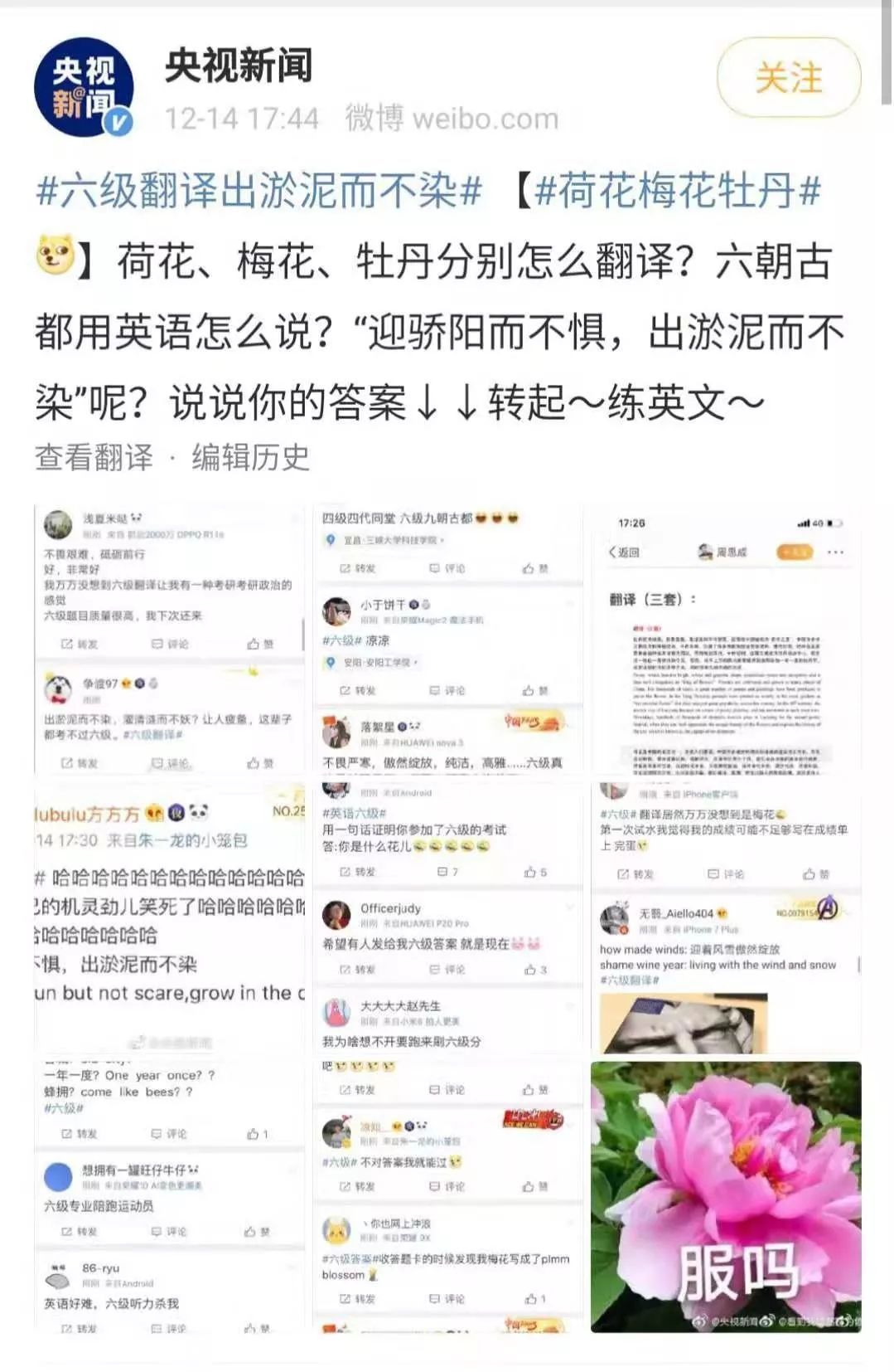 青春北京@毫无意外，四六级又火上热搜！四世同堂后更难的来了……