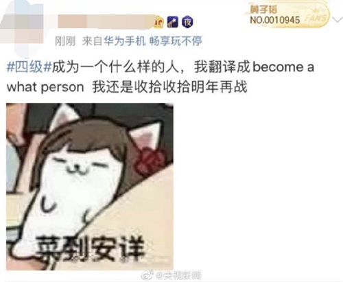 「科技日报」被4级考试翻译笑到头掉，四世同堂=Family4.0？