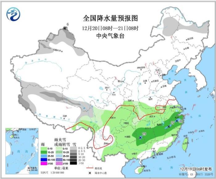 中国新闻网@南方地区有持续性阴雨天气 华北中南部黄淮等地将有霾