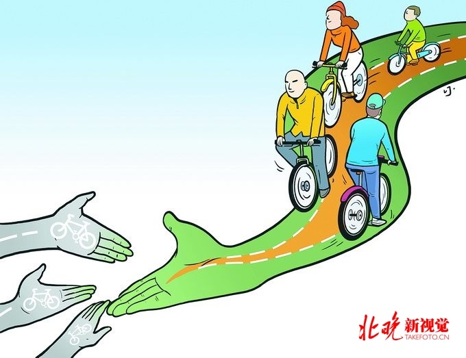「北京晚报」时间省、成本低！期待自行车专用路连线成面，打造人性化慢行