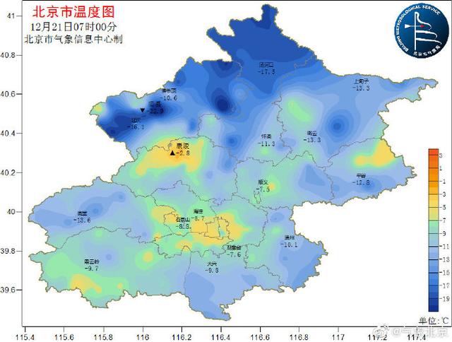 北京日报客户端：冷空气周末到访，最低气温-6℃，山区有小雪