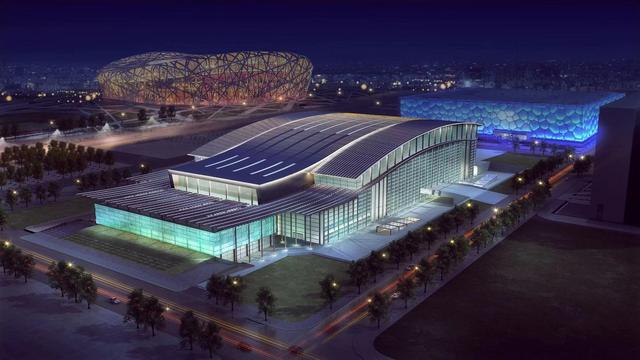 [澎湃新闻]国家体育馆扩建部分主体结构完成
