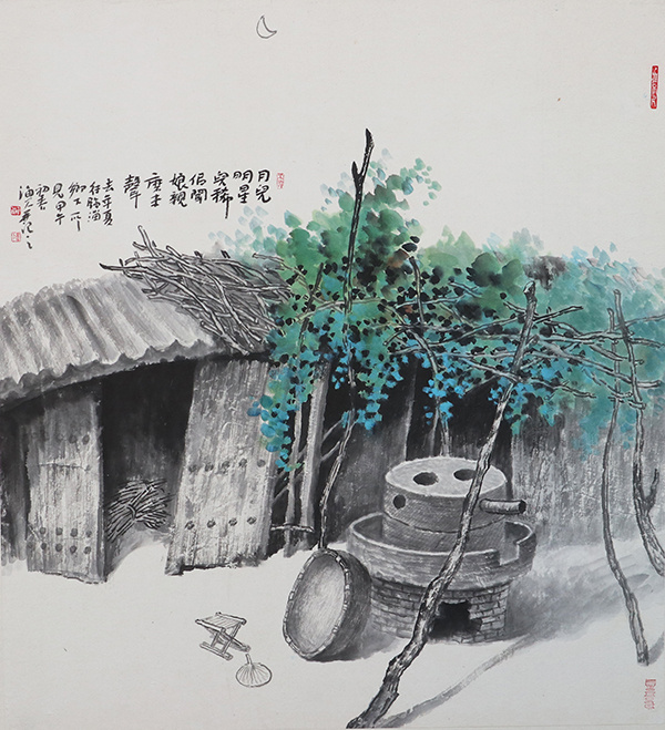 记住乡愁岁月留痕巩绪伟民俗画展赏析