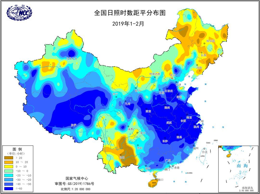 中国日照强度分布图图片