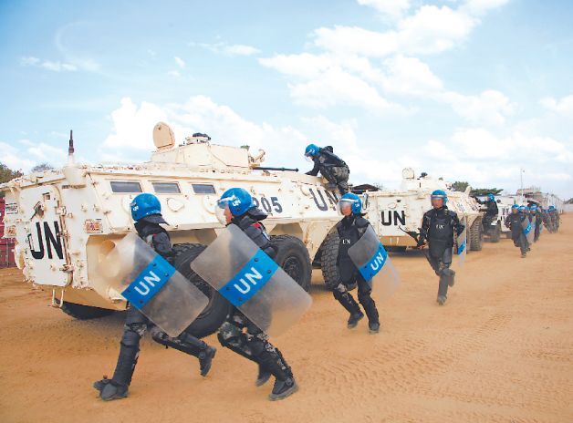 维和战场中国蓝盔新年度首次战备演练火热展开